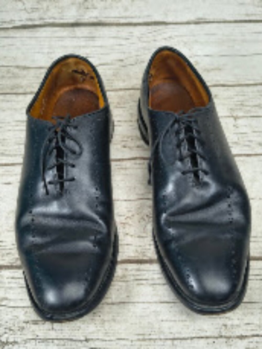 Allen Edmonds Hastings Mens Black Leather Oxfords Dress Shoes - Size 10 D
